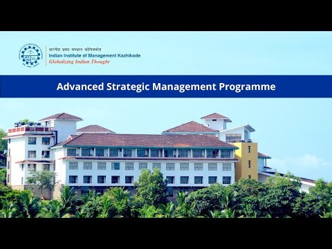 IIM Kozhikode's Advanced Strategic Management Programme