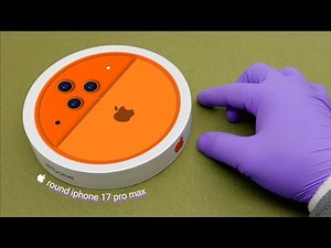 iphone 17 pro max round unboxing [ card board ].