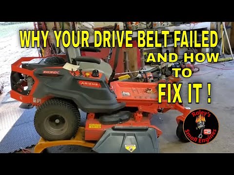 Ariens Hydro Belt Failure, Why It Broke and How To Repair What Caused It. IkonX52 Zero Turn