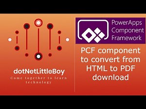 👨‍💻 PowerApps PCF: Generate PDF from HTML Field Content 🧾 (Step-by-Step)