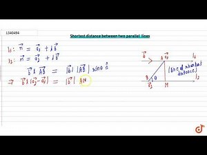 Shortest distance between two parallel lines in vector + cartesian form