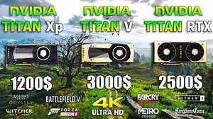 TITAN RTX vs TITAN V vs TITAN Xp test in 8 games 4K