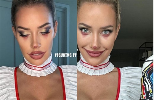 In pictures: Paige Spiranac's "crazy ex-girlfriend" look for Halloween