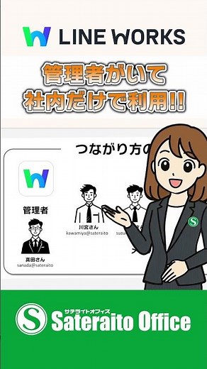 LINE WORKS｜今さら聞けない：LINE WORKSって何？LINEの違い ビジネスチャットの基本を解説｜#LINEWORKS #ラインワークス#サテライトオフィス