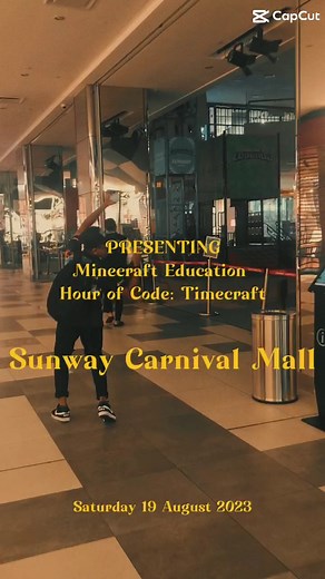 Build Together: Minecraft Mall Discovery Hour of Code: Timecraft Sunway Carnival Mall 11-27 August 2023 #GTPUSAINS #unidigital #unidigital.usm #usains_minecraft_troopers #pov #story #trending #foryou #fyp #fypシ #foryoupage #4upage #edutok #career #students