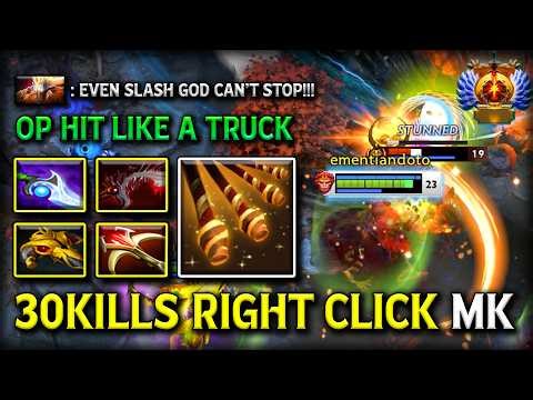 30KILLS RIGHT CLICK CARRY Monkey King | OP Hit Like A Truck With Daedalus Item 7.40c DotA 2