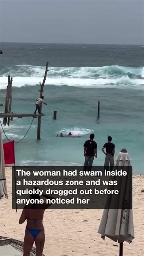 Holidaying dad rescues drowning girl in Bali surf