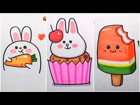 Vẽ hình cute đáng yêu, Những hình vẽ siêu cute | Cute drawing pictures