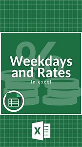 159K views · 309 reactions | Weekdays and Rates in Excel‼️ ️ Don’t...