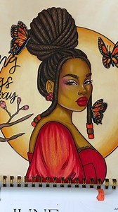 June Coloring Calendar Complete - just in time for July 😂🥴 | Coco Michele
