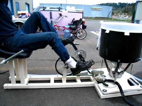 Human powered washing machine.