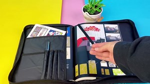 Gray Lion & Scripture Bible Cover Women's PU Leather Bible Carrying Case with Internal Compartments Portable Book Holder Pack for Prayers,Worship,Office