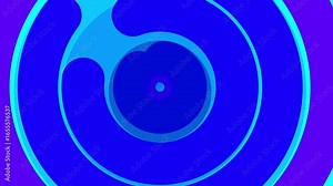 Animation green screen loop with blue circle wipe transitions animation concept of vlog, travel, business, technology, gaming and all kind of topics