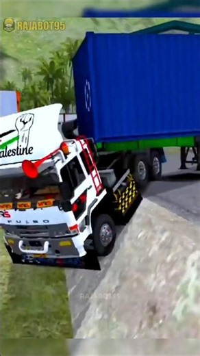 WHICH TRAILER TRUCK CAN SUCCESSFULLY CLIMB A TILTED ROAD? #shorts #bussid #bussimulatorindonesia