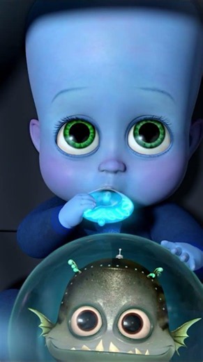 BABY Megamind! 👶 🔵 #shorts | Megamind | Movie Moments | Mega Moments