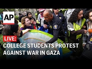 LIVE: At college campuses across the US as students protest war in Gaza