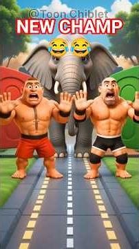 Cartoon Wrestler Flexes Like a Champion 🏆🔥 | Unreal 3D Entrance #Shorts