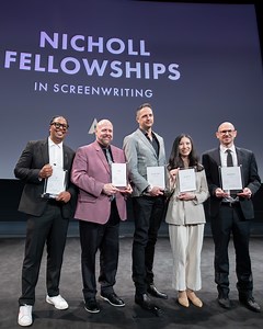 ✨ Nicholl Week Recap ✨ The 2023 Fellows had a week full of events to welcome them into the program, including writers' boot camps, an Academy Museum tour, and a screening of THREE CHRISTS, written by Nicholl fellow Eric Nazarian. The highlight of it all was the awards ceremony and reception! | Academy Gold