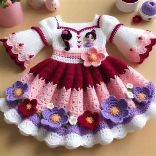 Easy Crochet baby girl's & toddler dress designs