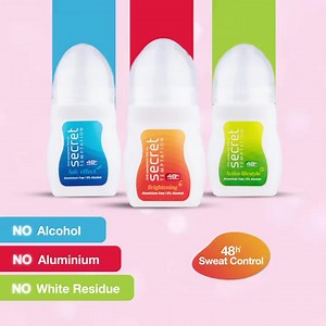 *Drumrolls Please* Bringing to you Secret Roll On - Freshness Ka Secret🌸! Now embrace beautiful underarms with Active Lifestyle, Talc Effect and Brightening Roll On. With No Alcohol, No Aluminium, No White Residue and 48 Hours⏱️ of Sweat Control, these Secrets will be a great addition to your daily routine. #SecretRollOn #FreshnessKaSecret #SecretTemptation #RollOns #WomenFragrance | Secret Temptation