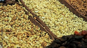 cashew nuts on the market