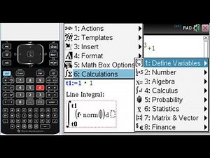 Scalar Line Integrals on the TI-Nspire CAS