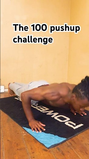 The 100 pushups challenge ❗️ #youtubeshorts #fitness