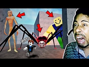 I ESCAPED 100 PLAYERS IMPOSSIBLE MAZE IN ROBLOX😱