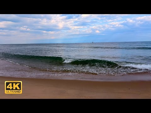 Ocean Waves for Sleep 1 Hour Relaxing Beach White Noise 4K ASMR (No Music)