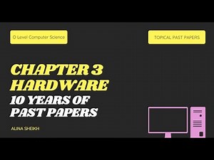 Output devices & Sensors Past Papers Part 1 Chapter 3 Hardware O Level Computer Science