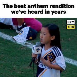 This little girl’s national anthem was unbelievable (via @LA Galaxy) | NowThis Sports