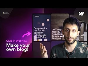 Create A Dynamic Blog Website With Webflow Cms!