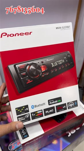 Pioneer Single Din MP3 Player MVH-S239BT