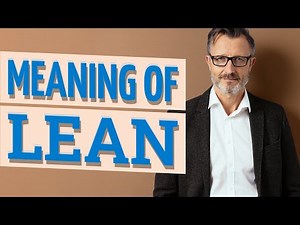 Lean | Meaning of lean