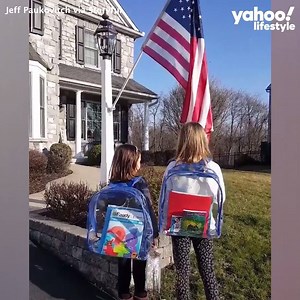 These kids are starting their homeschooling day just like any other! 👏 | Yahoo Entertainment