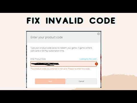 How to Fix INVALID CODE Error on FIFA 23 | The product code you entered is not valid