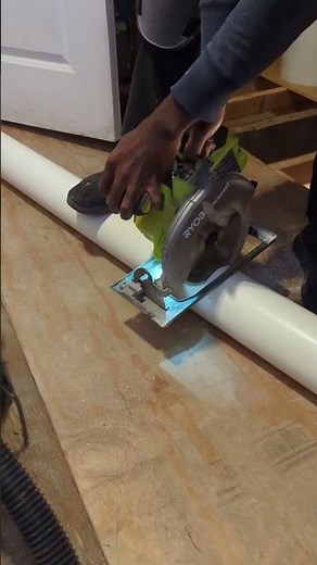Cutting PVC Pipe With Circular Saw