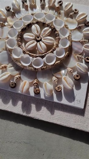 SHELL WALL ART 9x9 Mosaic | "aphrodite" | Gifts for Mom | Handmade Shell Art | Beach Art | Sea Shell Art | Beach Gift Ideas | Seashell Art - Etsy