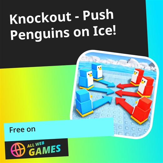 Knockout - Push Penguins on Ice!: Play Online For Free On AllWebGames