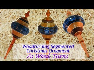 Woodturning Segmented Christmas Ornament