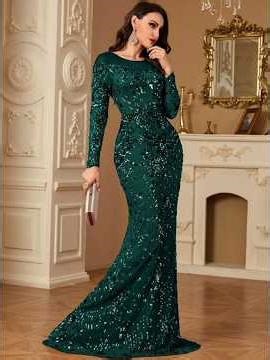 Most Elegant Green Sequin Dress 👗 Designs 2026✨