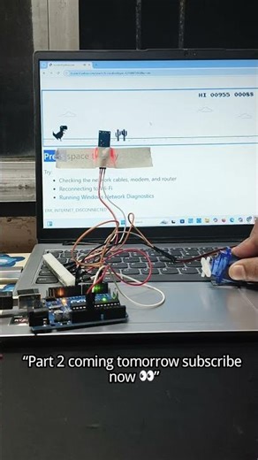 “Can Arduino beat the Dino game? 🤖🔥”#arduino #arduinoproject #dinogame #electronic