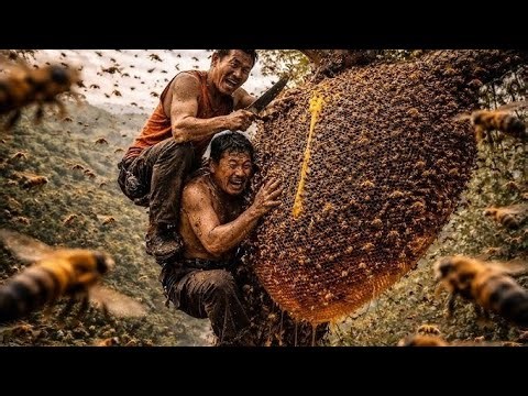 Millions of Angry Bees Attack… The Worker Panics and Lights a Torch! 🔥🐝