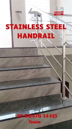 Stainnless Steel Handrail #steelfabrication #SSHandrail #HandrailDesign #HomeDesign