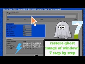 how to restore Norton ghost image of windows 7 - step by step