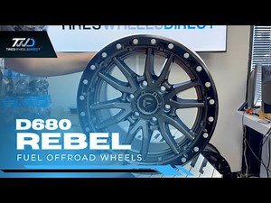 Fuel Offroad D680 REBEL Wheels | Rugged Matte Gun-Metal Bead-Ring Style