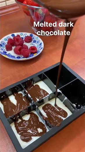 5 mins prep 🍓Ultra Quick No-Bake Raspberry Chocolate Dessert 🍫🍓