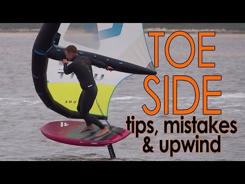 WING FOIL: Toeside (tips, mistakes & upwind riding)