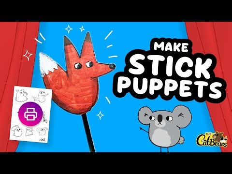 Paper puppets for a puppet show