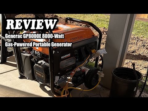Review Generac GP8000E 8000-Watt Gas-Powered Portable Generator 2024 - Watch Before You Buy!